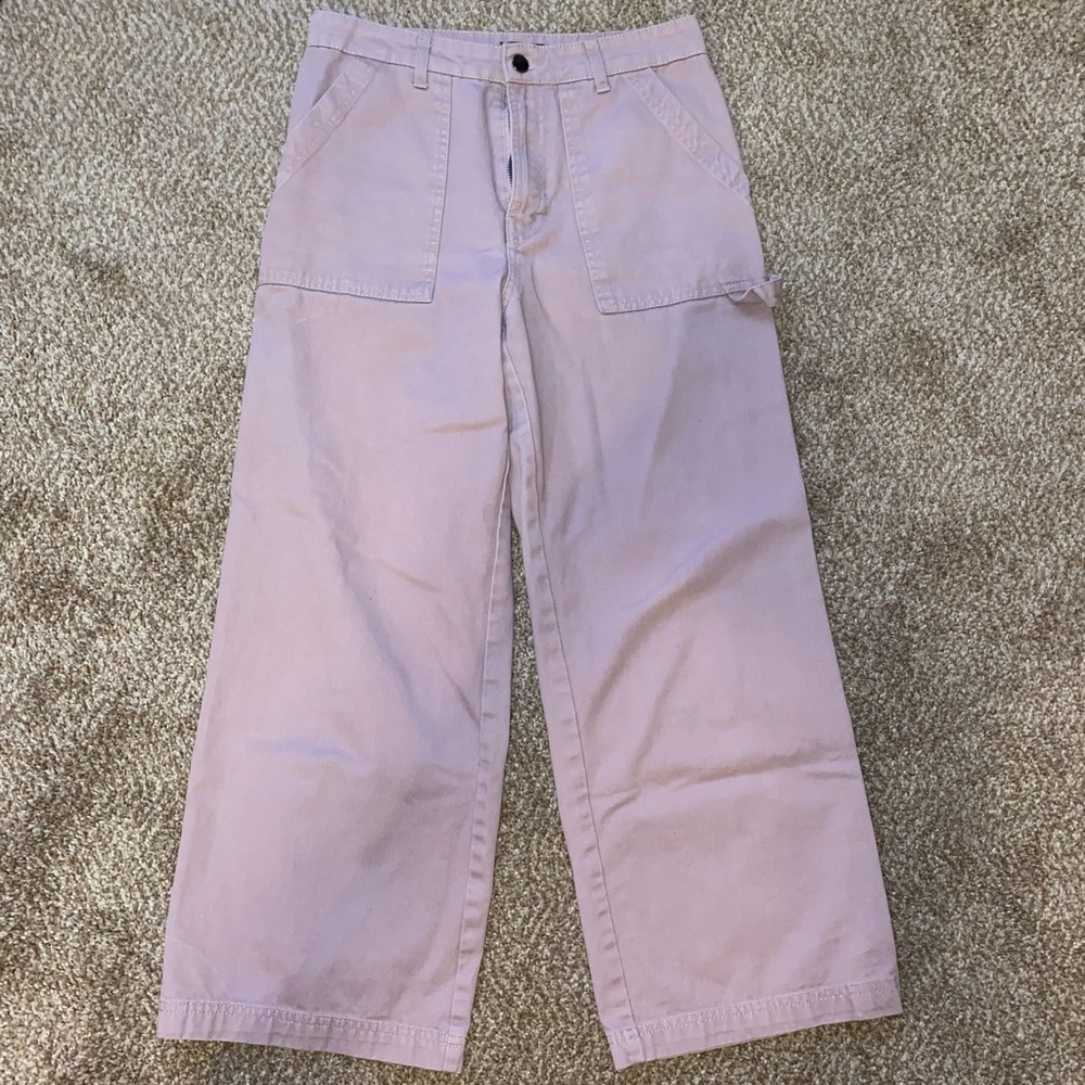 High waisted wide leg pants